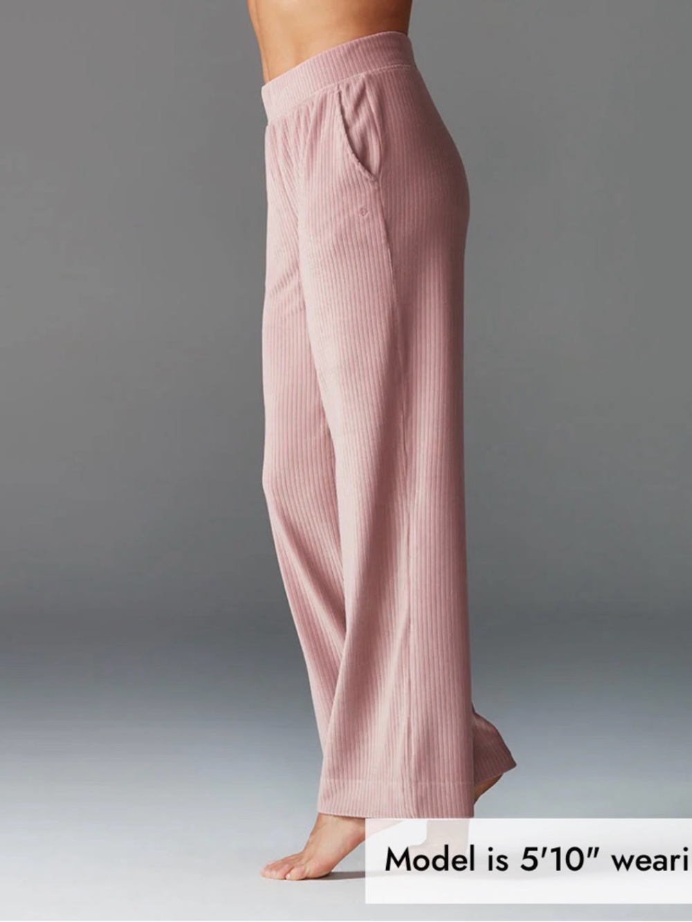 Like New XL Tavi Brushed Rib Wide Leg Pants Primrose Pink Mauve